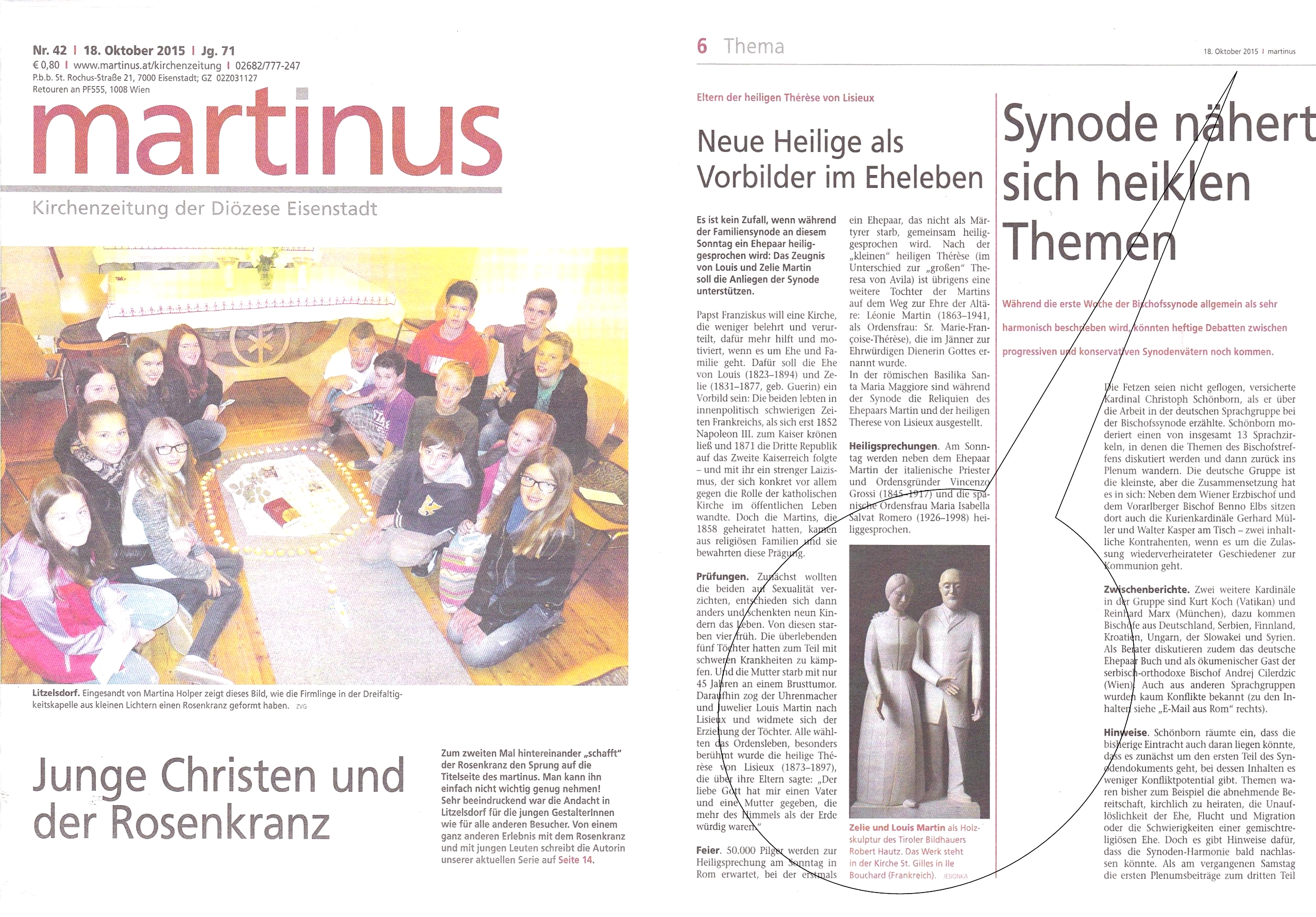 Kirchenzeitung Diözese Eisenstadt |Okt. 2015